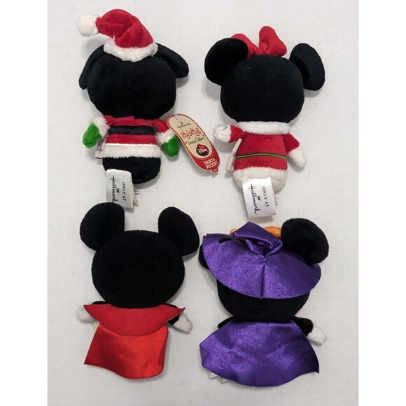 Hallmark Itty Bittys Halloween Christmas Mickey & Minnie Limited Edition Disney - Picture 2 of 2